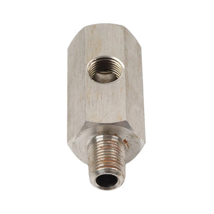 1/8" NPT Oil Pressure Sensor Tee to NPT Adapter For Turbo Supply Feed Line Gauge