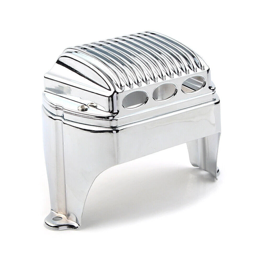 Chrome Front Voltage Regulator Cover Trim Accent Fit for Harley Bagger 1997-2011