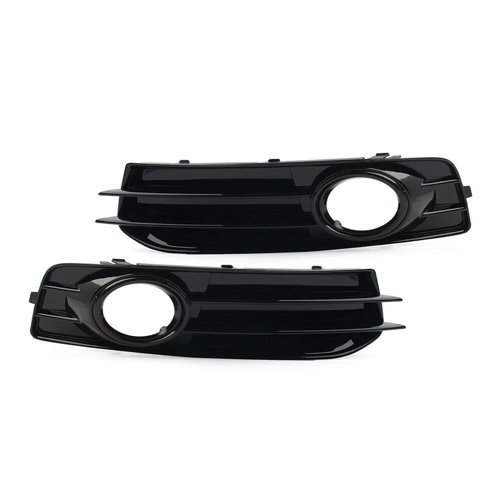 2x Front Bumper Fog Light Grille Cover For Audi A3 8P 2009-2012 Black USA