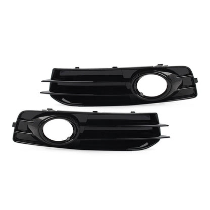 2x Front Bumper Fog Light Grille Cover For Audi A3 8P 2009-2012 Black USA