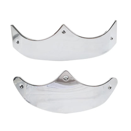 Front Rear Mudguard Tip Edge Trim Chrome For Harley Fat Boy FLSTF 89-06