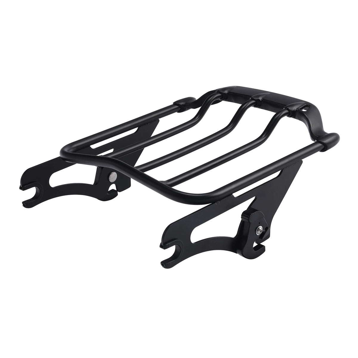 Black 2-Up Luggage Rack Fit For Harley Touring Electra Street Road Glide 2009-25