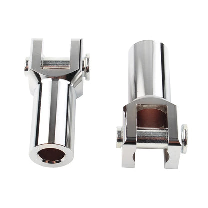 Silver Rear Footrest Pegs Support Mount Bracket for Harley 2000-2018