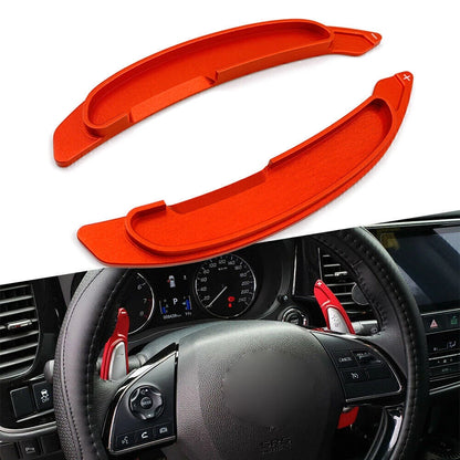 Steering Wheel Paddle Shifter Extension Aluminum For Mitsubishi Lancer RED Car