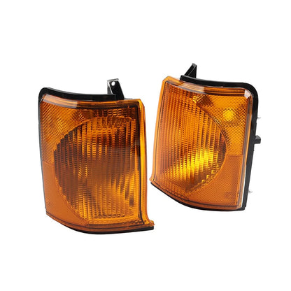 1 Pair Front Indicator Light Yellow Lens For Land Rover Discovery 2 1999-2002