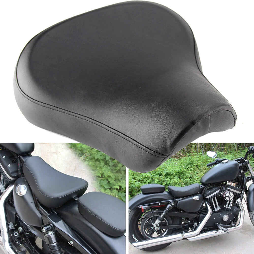 Front Driver Solo Seat For Harley Sportster 1200 Iron 883 Custom XL/XR 1983-2003