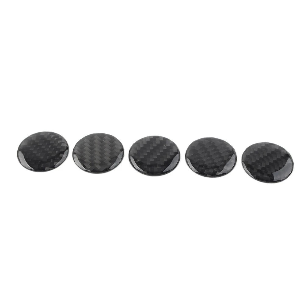 5 Pcs Door Handle Push Button Knobs Cover Trim For Jeep Wrangler JK 2007-2017