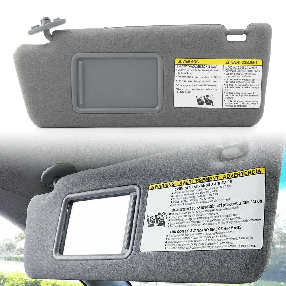 1x Left Side Sun Visor for Toyota Tacoma 2005-2015 W/O Light 74320-04181-B1 Gray