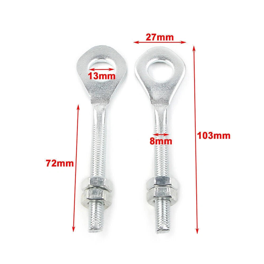 Chain Axle Tensioner Adjuster Tightener Fit 50/70cc 90/110cc 125cc Dirt Bike ATV