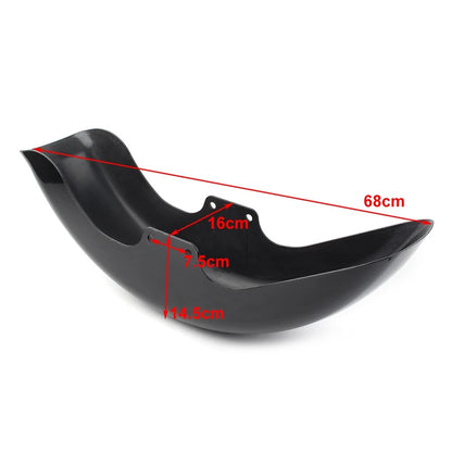 US ABS Front Fender Mudguard Splash Cover Fit For Harley Softail Fatboy 2006-17