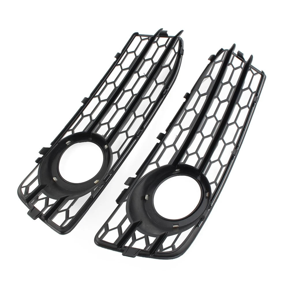 BK Front Bumper Honeycomb Mesh Fog Light Grille Cover Fit Audi A3 8P SLine 09-12