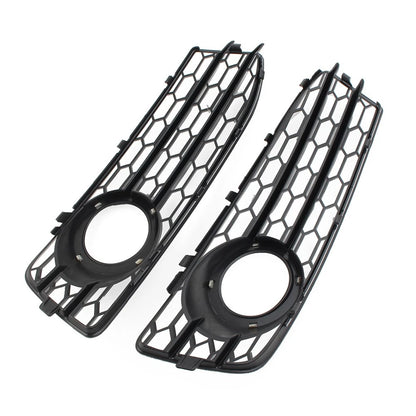 BK Front Bumper Honeycomb Mesh Fog Light Grille Cover Fit Audi A3 8P SLine 09-12