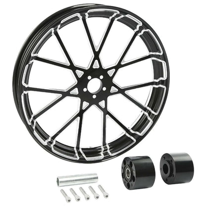 21" Front Wheel Rim Dual Disc Wheel Hub For Harley Touring Road Glide 08-25 ABS