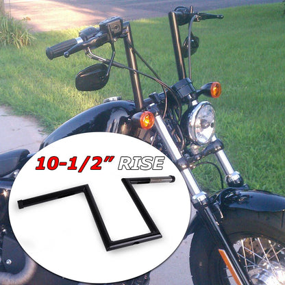 Ape Hangers Bars 10-1/2" Rise 1" Handlebar For Harley Sportster XL 883 1200 Dyna