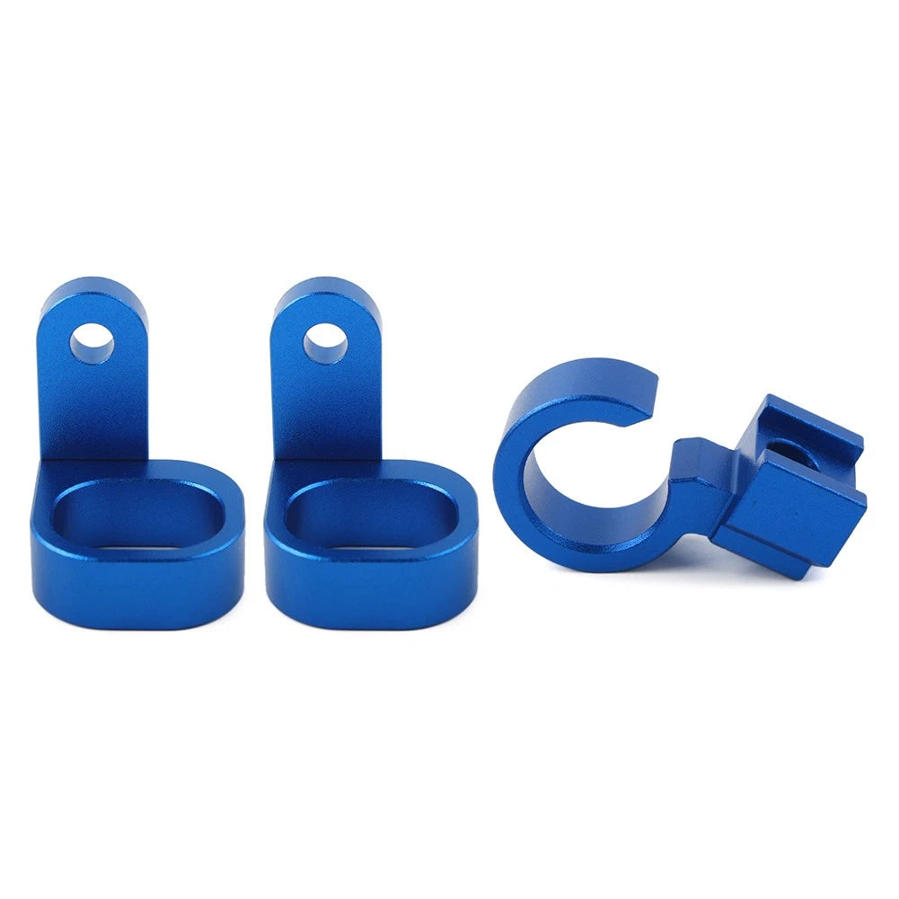 3PCS Front & Rear Brake Hose Line Clamp Fit For Suzuki DRZ400SM 2005-2024 Blue