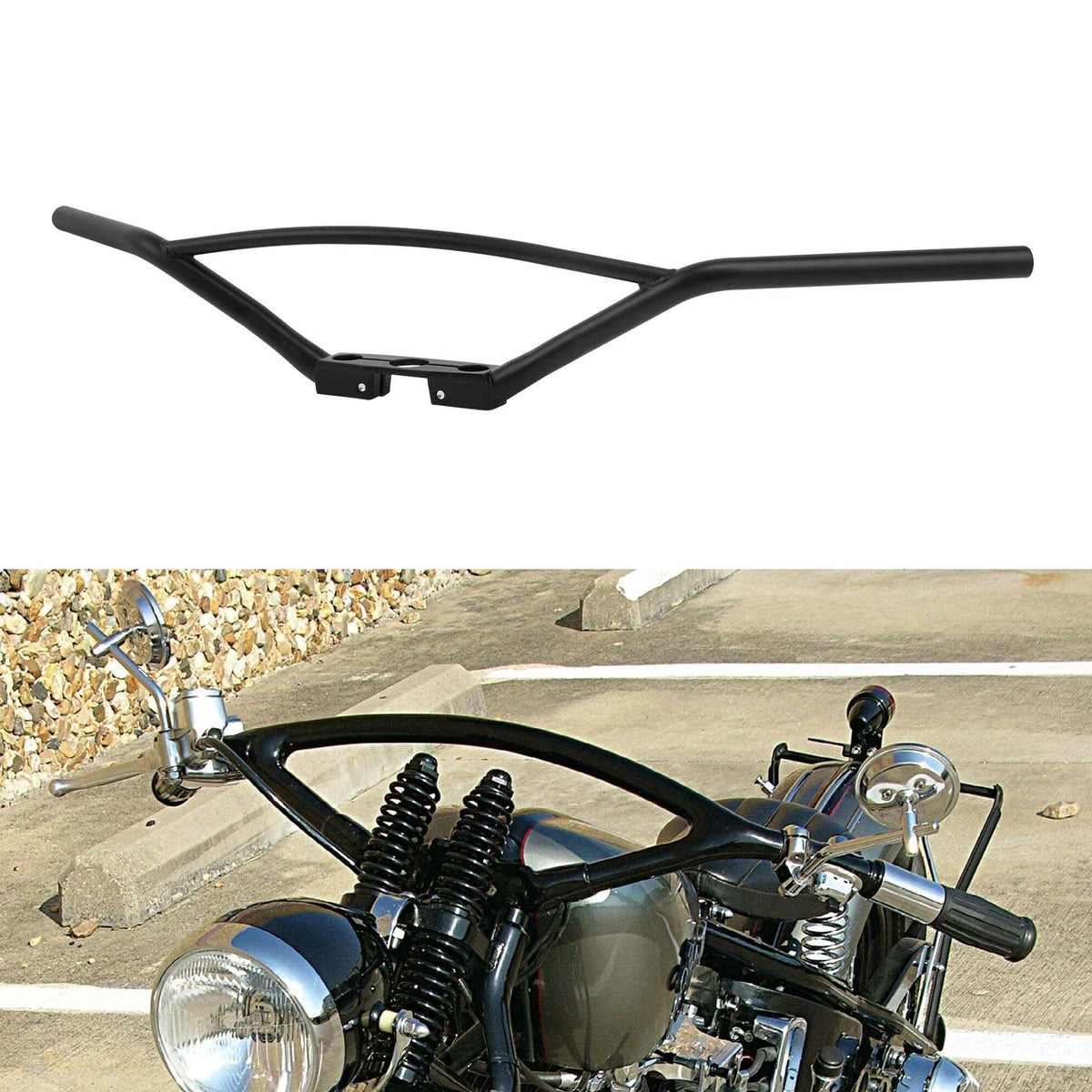Handlebar Fit For Harley EL 1936-1940 FL 1941-1945 WL1936-1952 G 1936-1958 Black