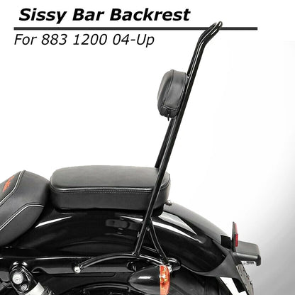 20" Tall Sissy Bar Backrest Pad For Harley Sportster Iron XL 883 1200 2004-2021