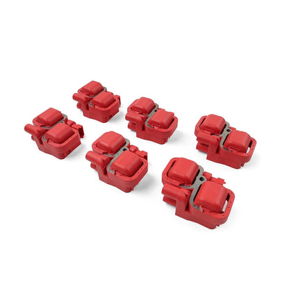 6x Ignition Coil Pack UF359 For Benz E320 ML320 C280 C240 S430 SL500 CLK320 Red