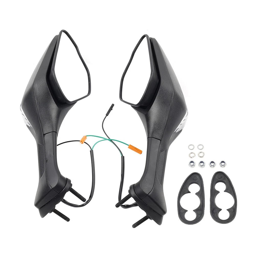 Side Rear View Mirrors w/ Turn Signals For Honda CBR1000RR 2017-2024 2023 2022