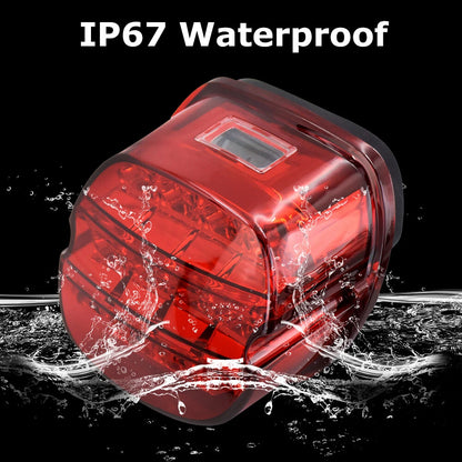 LED Tail Brake Light Lamp Red For Harley Sportster Dyna Touring Road King Glide