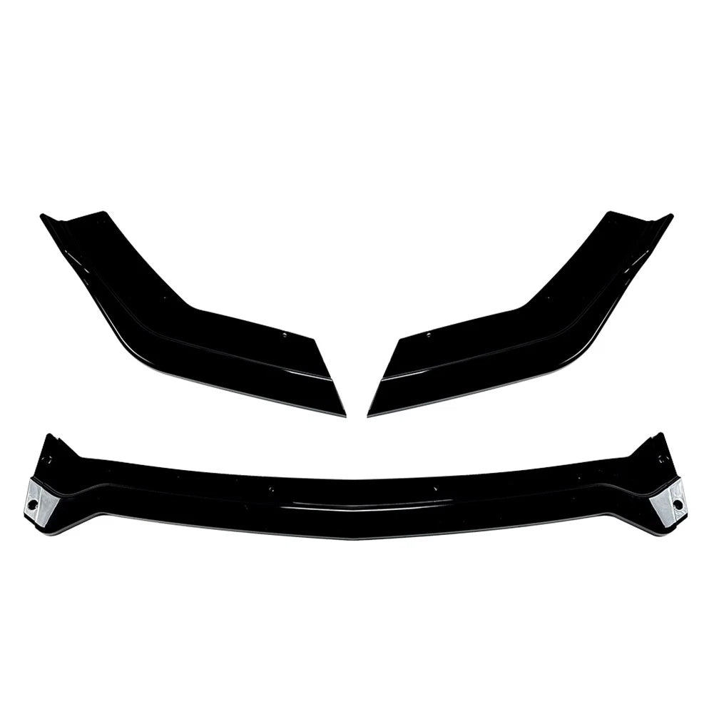 Front Bumper Lip Spoiler Splitter For Ford Mustang 2018-2023 Glossy Black