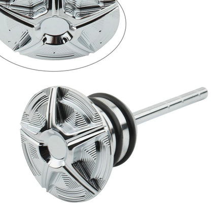 Chrome Oil Dipstick Chrome Fit For Harley Sportster 1982-2003 Softail 1984-1999
