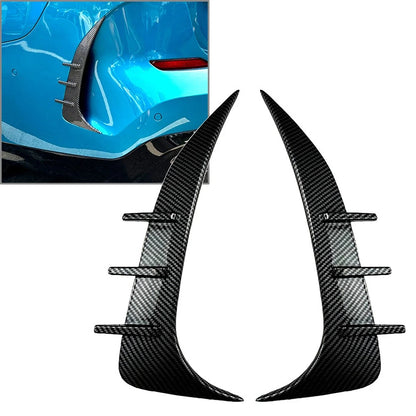2pcs ABS Rear Bumper Spoiler Side Wing Lip For BMW 2 Series F44 M Sport 2020-23