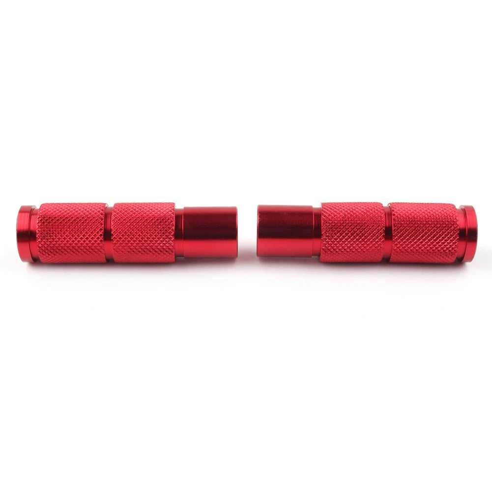 CNC Universal Motorcycle Bike Foot Pegs Footpegs Rear Set Pedals Racing Red