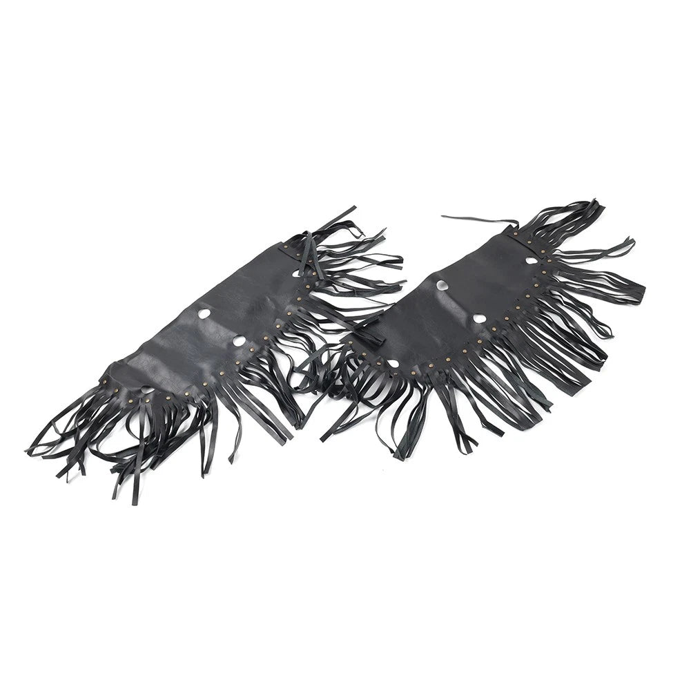 Motorcycle Front Rider Floorboard Fringe Covers For Honda For Yamaha For Harley