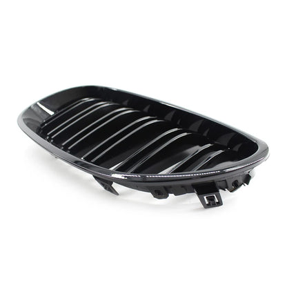 2 x Gloss Black Car Front Grilles Fit For BMW 5 Series E60/E61 2003-2009