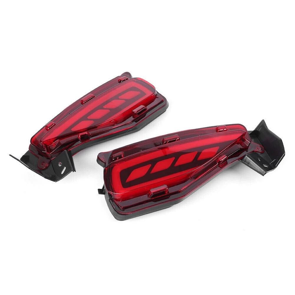 LED Rear Bumper Lamps Brake Tail Light Fog Lamp Fit Toyota Fortuner 2015-2017