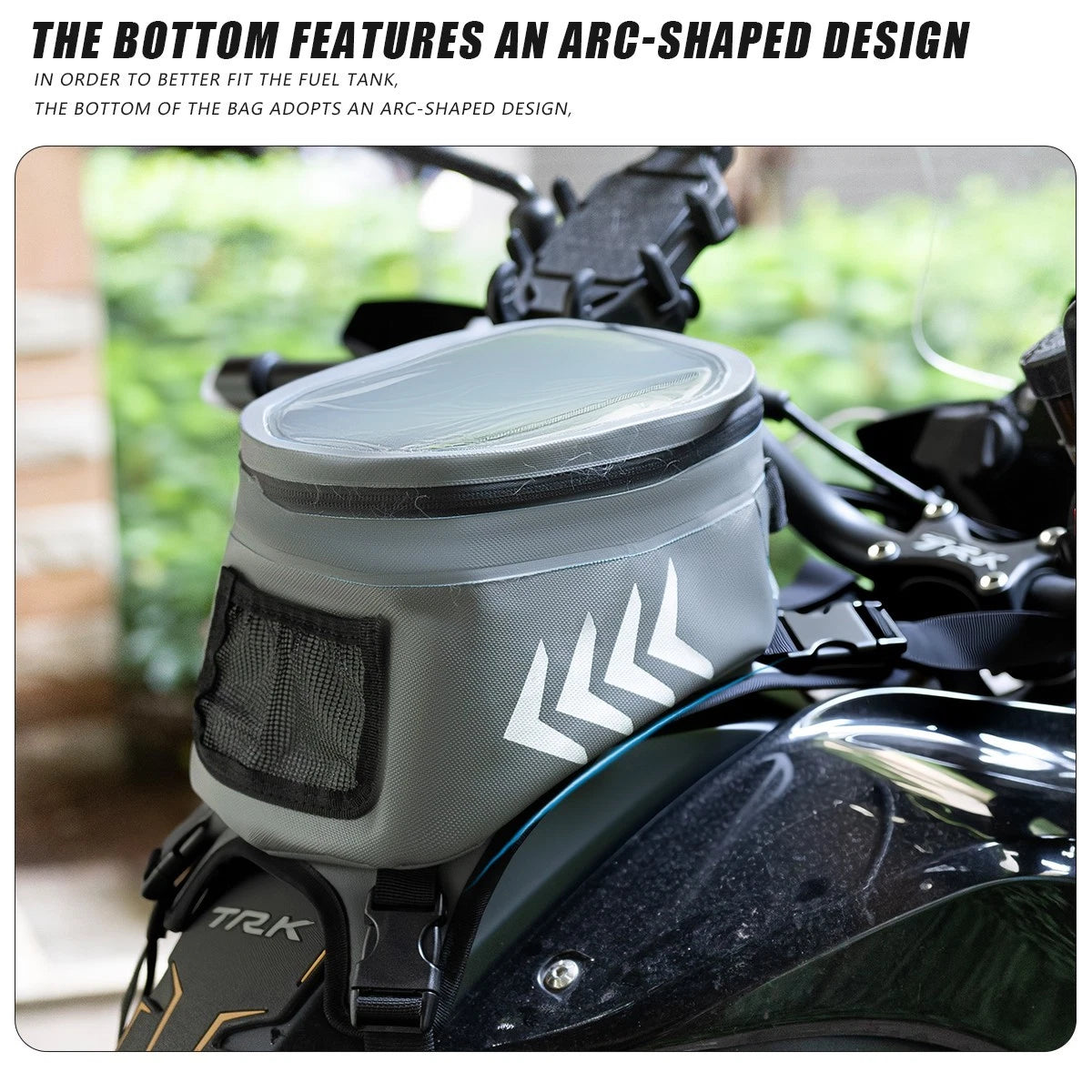 Waterproof Motorcycle Tank Bag Motorbike Luggage Phone Holder Fuel Saddlebags