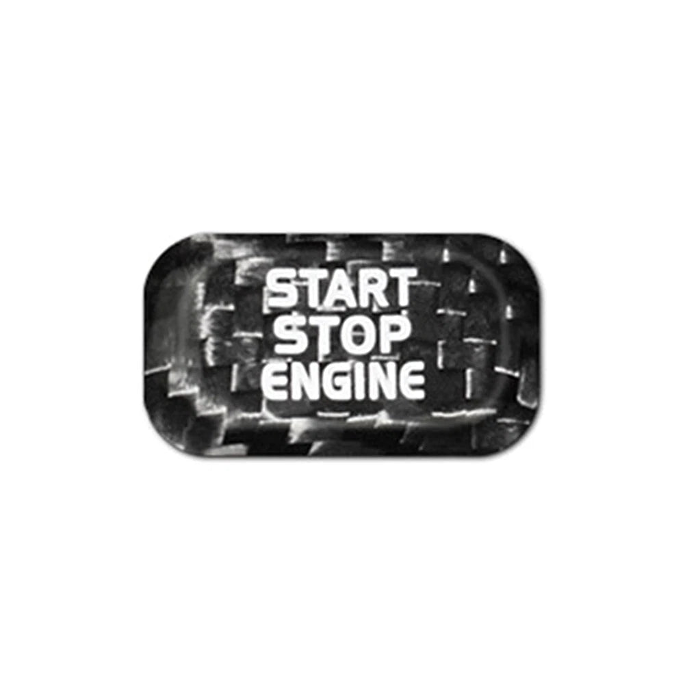 Carbon Engine Start Stop Button Sticker For Volvo V40 V60 S60L S60 XC60 S80L Blk