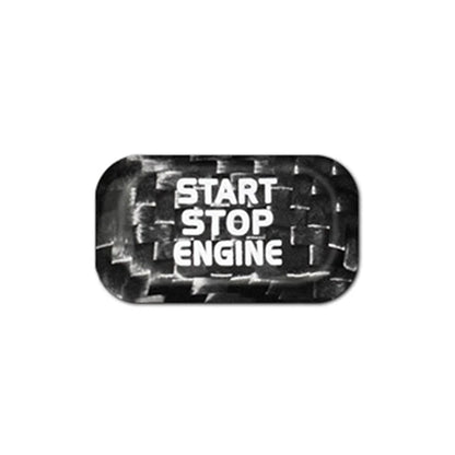 Carbon Engine Start Stop Button Sticker For Volvo V40 V60 S60L S60 XC60 S80L Blk