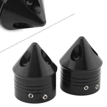 Front Wheel Axle Nut Covers Cap For Harley Touring Road Glide Dyna Softail Black