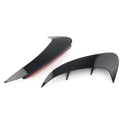 ABS Rear Bumper Fins Trim Canards Splitter For Benz A Class W177 Sport 2019+ Blk