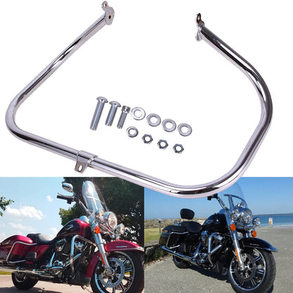 Highway Engine Guard Crash Bar 1 1/4" For Harley Touring Road Street Glide 09-23