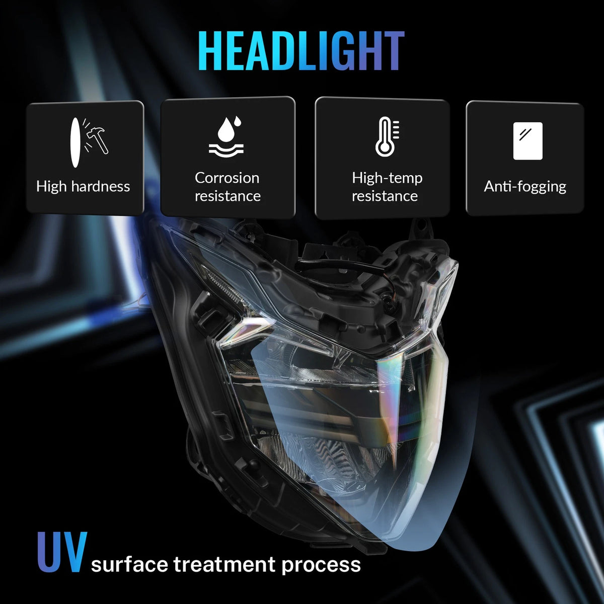 Front LED Headlight Lamp Light Assembly Fit For Honda XRE300 2019-2023 20 21 22