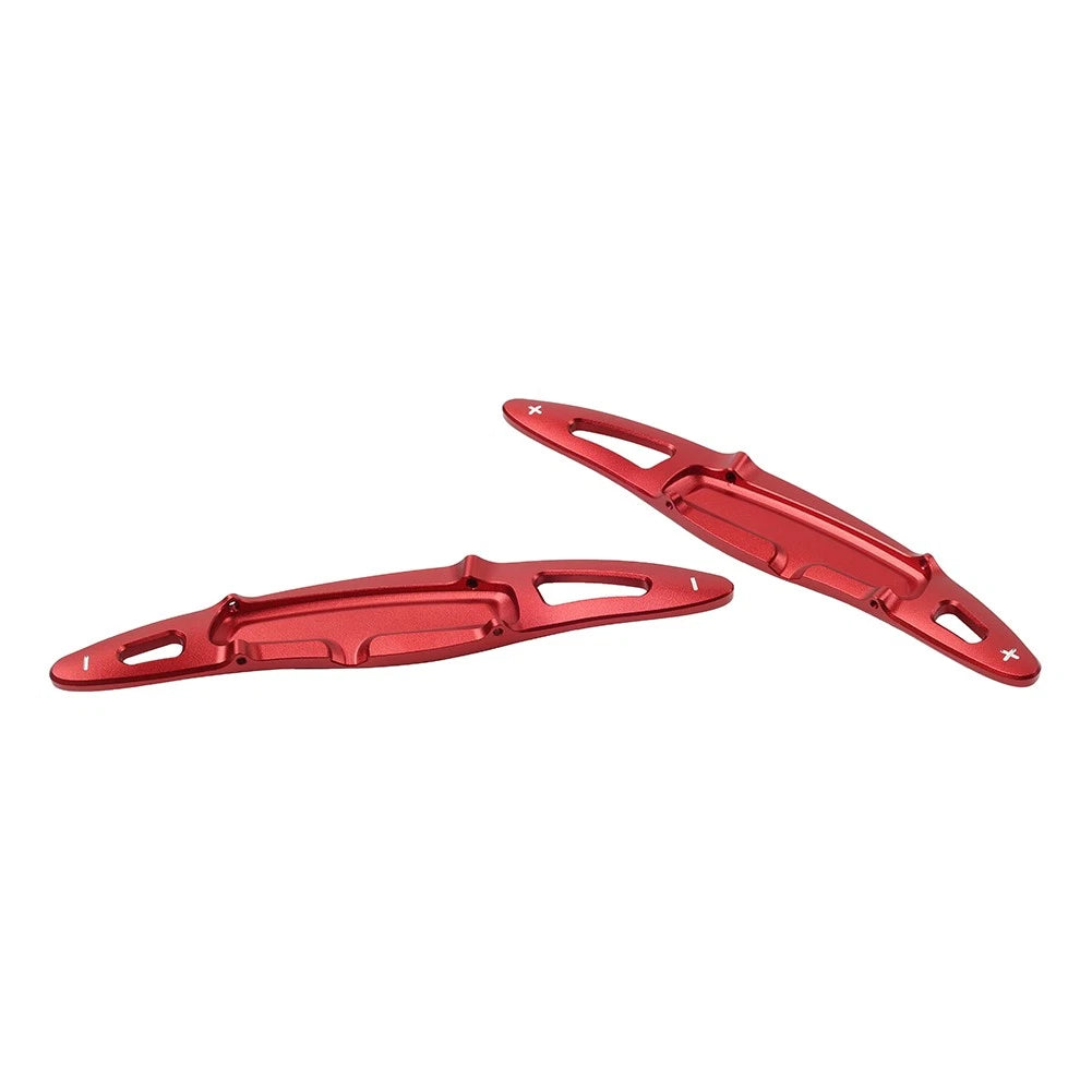 Steering Wheel Shift Paddle Shifter Extension For Porsche Macan Panamera 911 Red
