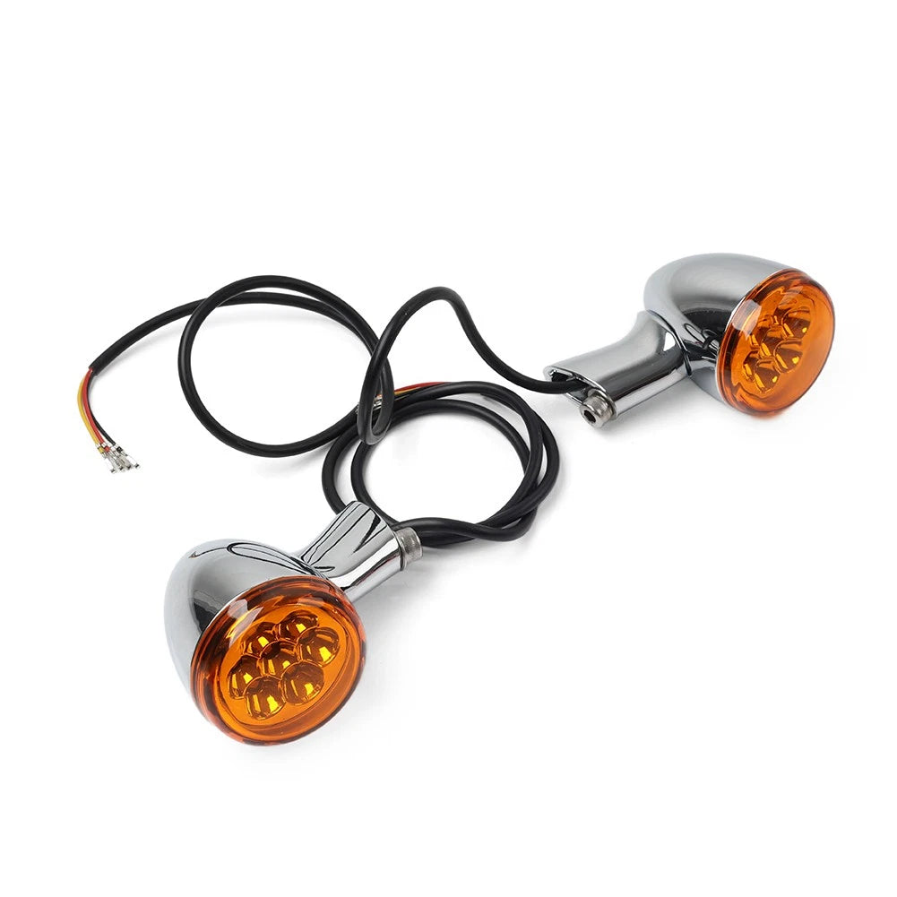 Rear Turn Signals Lights Fit For Harley Sportster XL 883 1200 1992-2023 Chrome