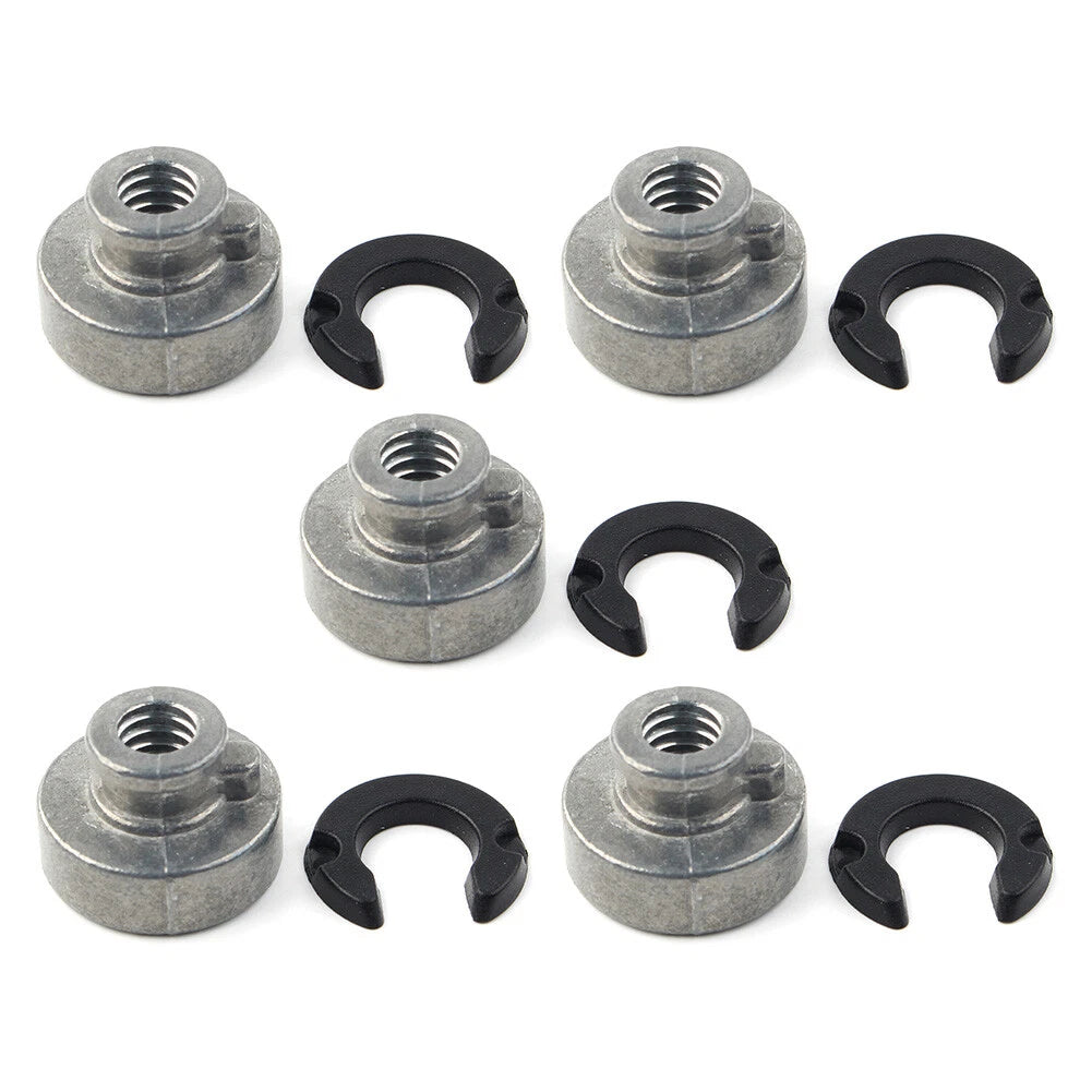 5x Rear Fender Passenger Seat Bolt Tab Screw Nut Knob Cover For Harley Davidson