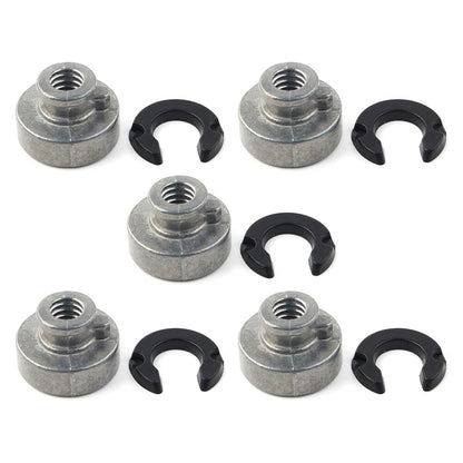 5x Rear Fender Passenger Seat Bolt Tab Screw Nut Knob Cover For Harley Davidson