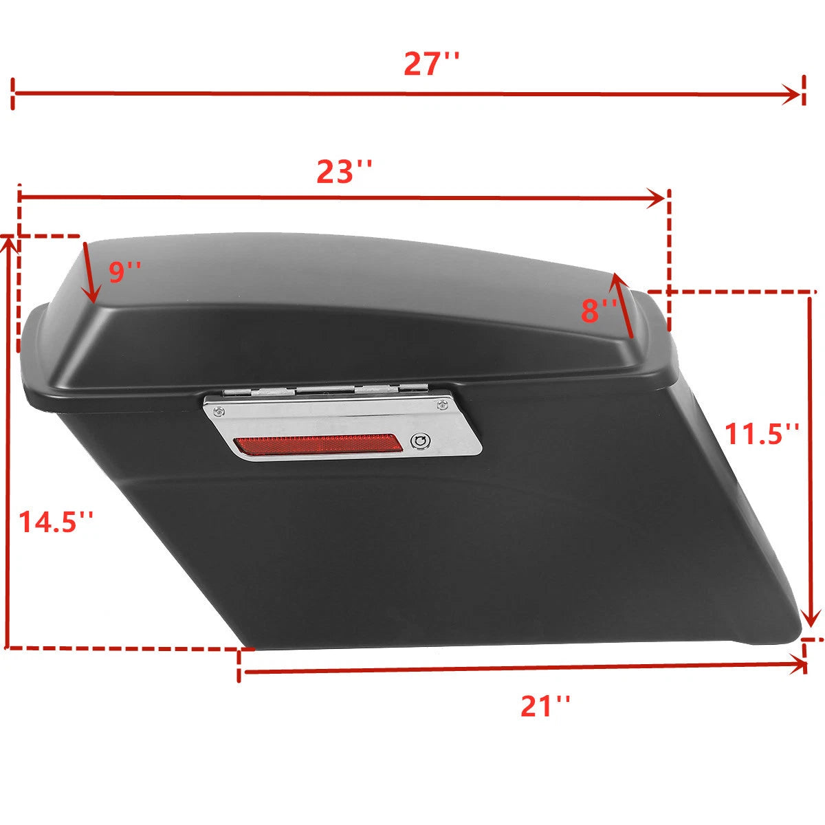 Matt Black Hard Saddlebags Bag Trunk Fit For Harley Touring Electra Glide 94-13