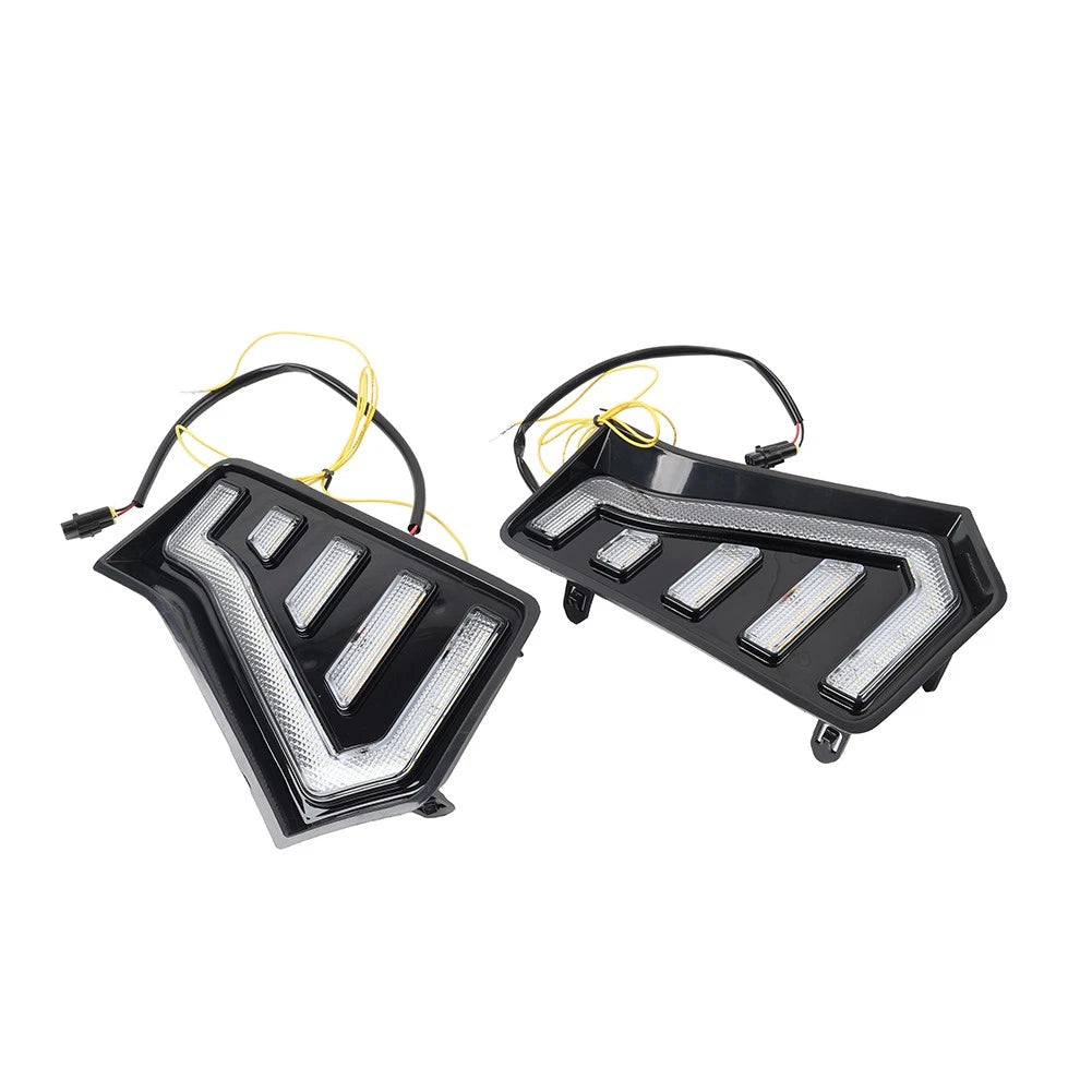 2x Front Fog Light Side Grille Daytime Running Light For Toyota Tacoma 2024-2025