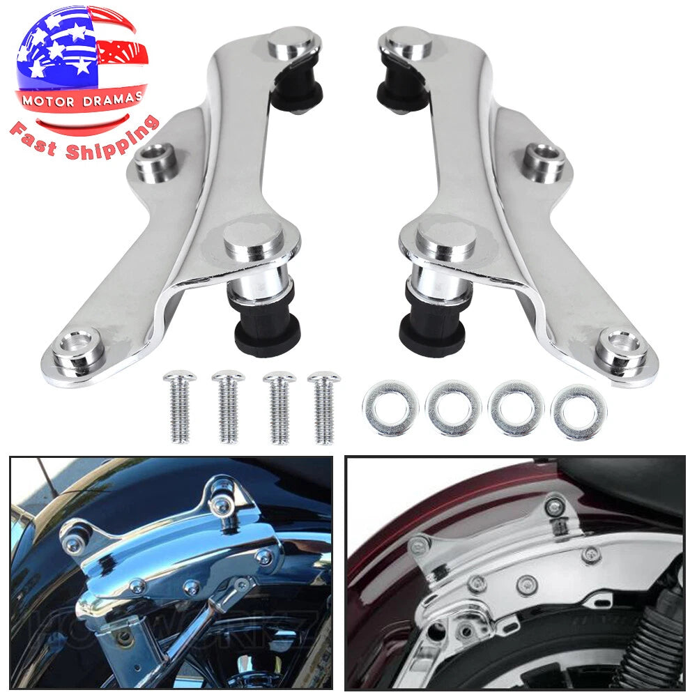 Detachable Tour Pack Mount Rack w/ Docking Hardware Kit For Harley Touring 14-23
