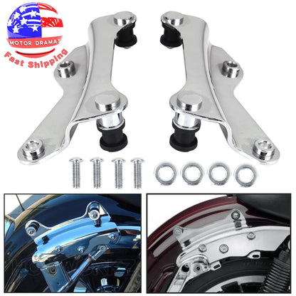 Detachable Tour Pack Mount Rack w/ Docking Hardware Kit For Harley Touring 14-23