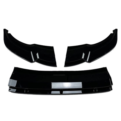 Front Bumper Spoiler Lip For For Volkswagen Tiguan Rline 2021-2023 Glossy Black