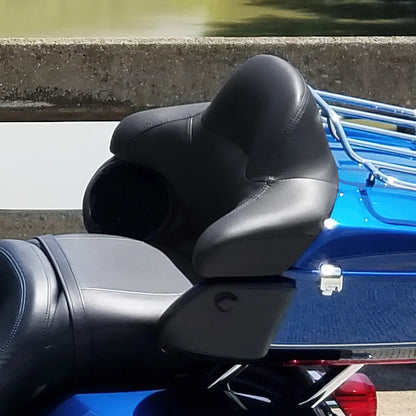 Wrap-around King Chopped Trunk Backrest Fit For Harley Glide 14-21