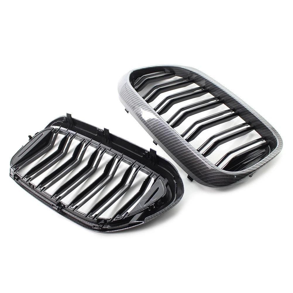 Carbon Fiber Style Front Grille for BMW 5 Series G30 G31 G38 530i 540i 17-19