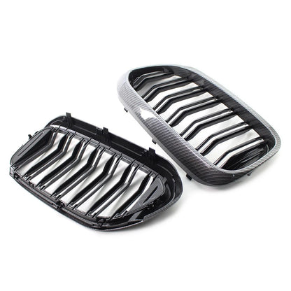 Carbon Fiber Style Front Grille for BMW 5 Series G30 G31 G38 530i 540i 17-19